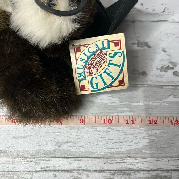 San Francisco Music Box Co Plush Grad Owl Wind Up Musical “School Days” Vintage - Picture 8 of 10